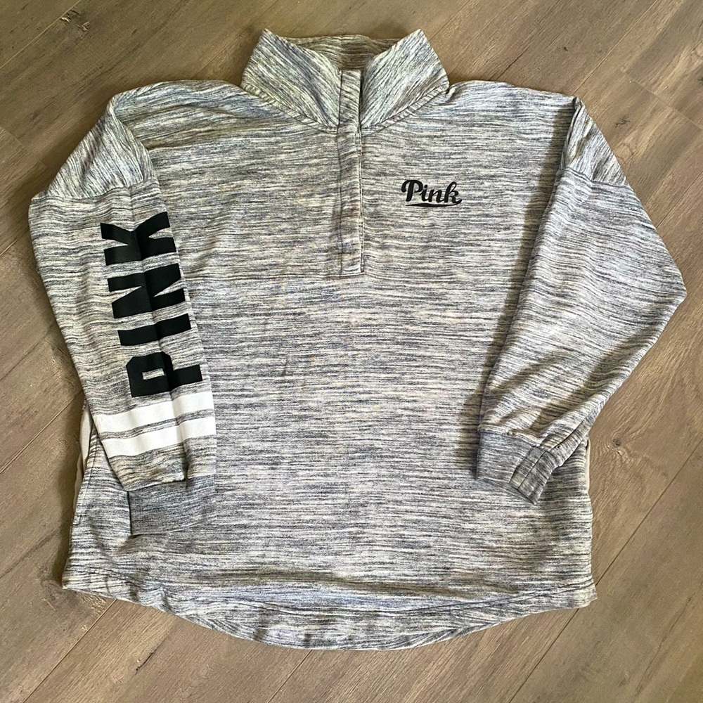 Grey pink sweatshirt